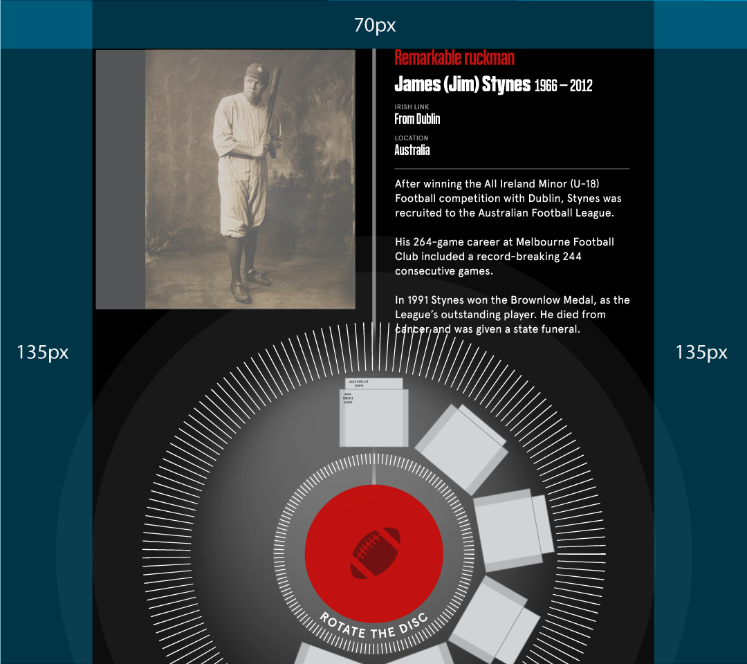 Mid-fidelity wireframe of the Sports Table interface, frame 3