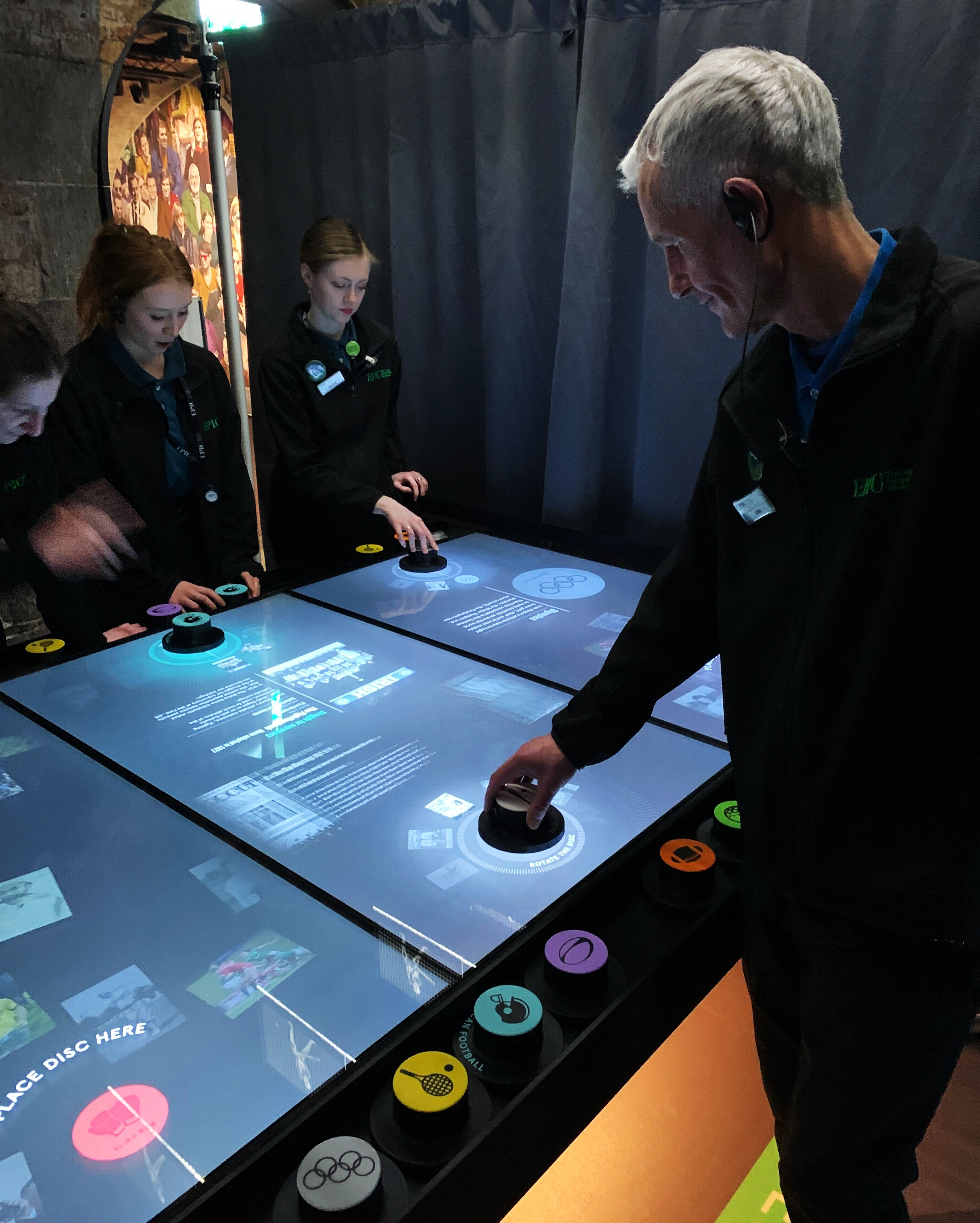Prototype testing session with visitor experience staff at the museum