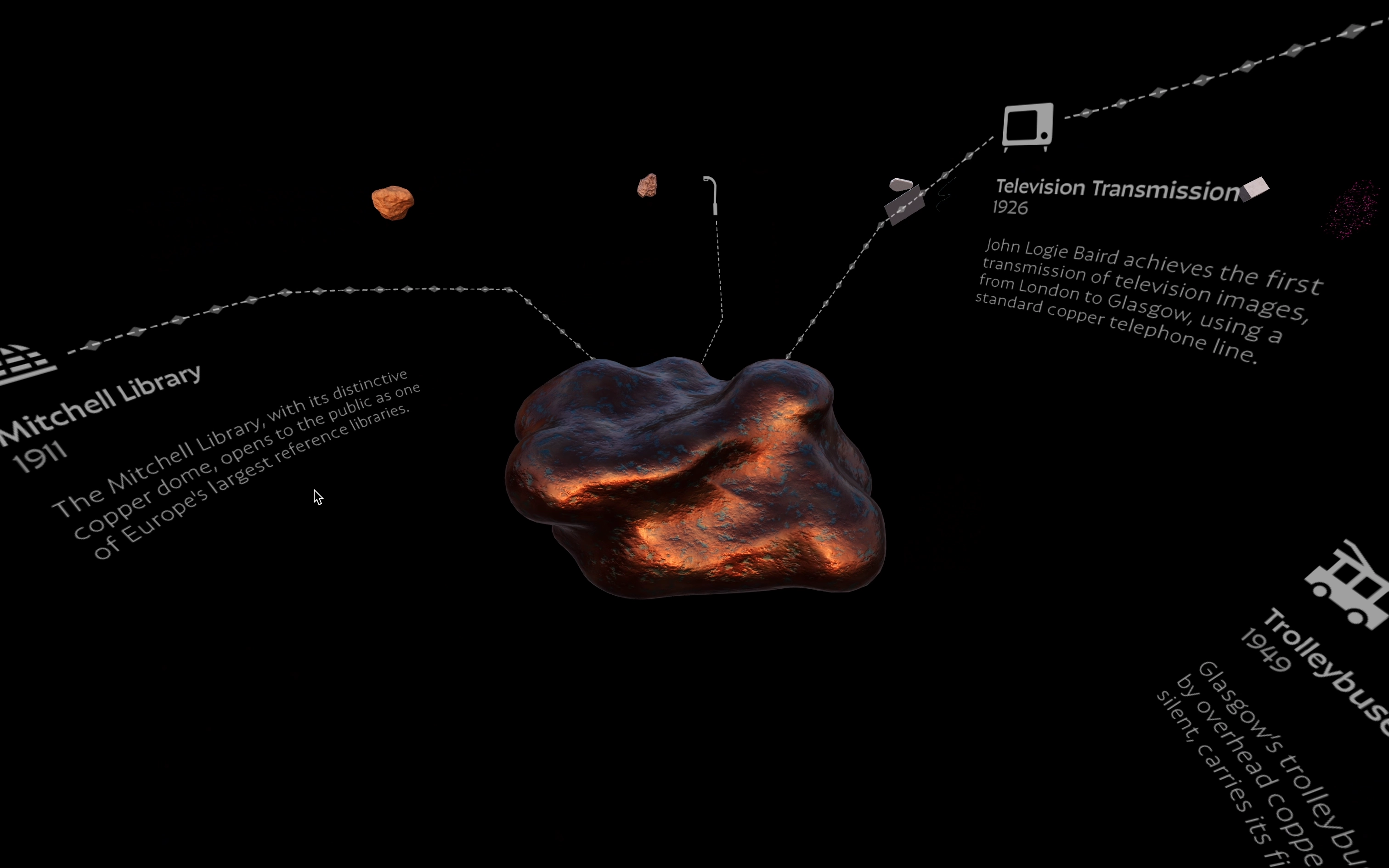 Relational Mapping — immersive 3D web experience of Glasgow's history
